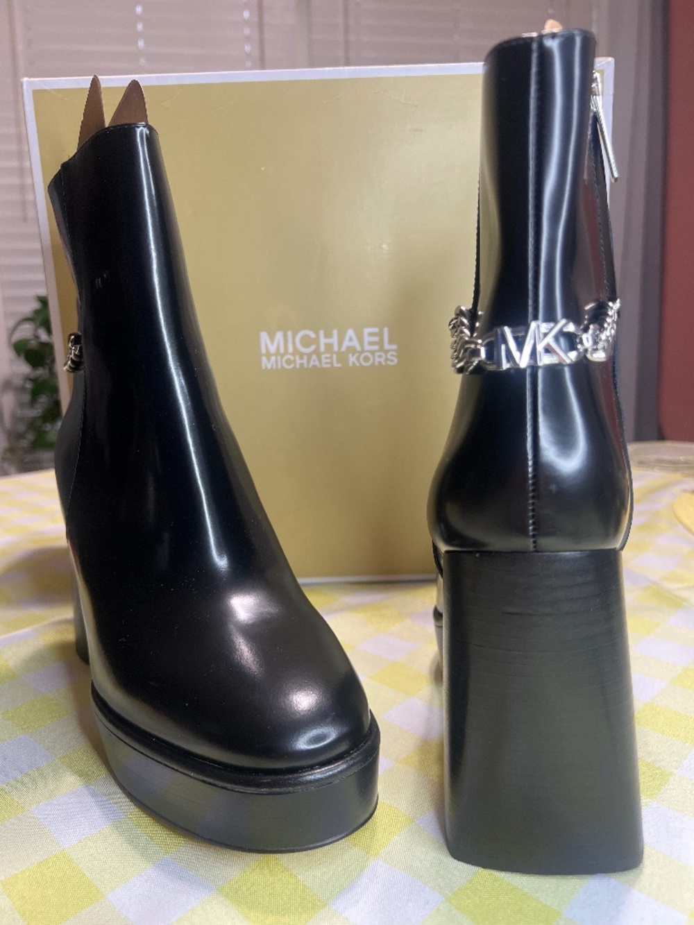 Michael Kors Carlisle Leather Platform Boot